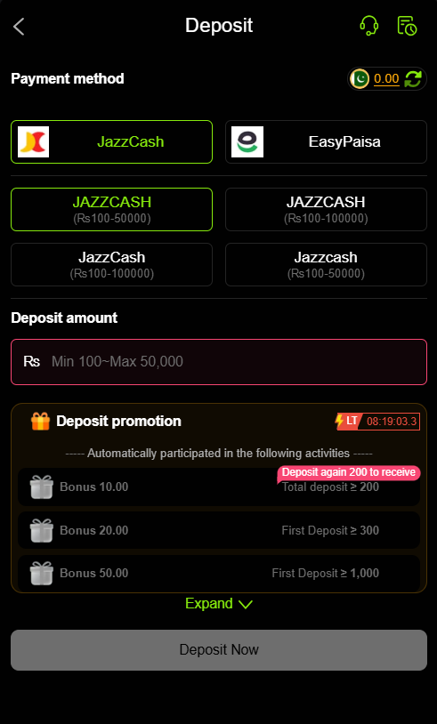 Win 786 Deposit Pakistan