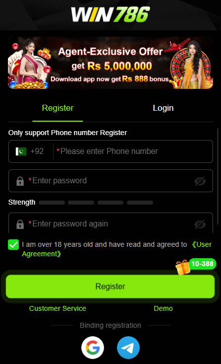 Win786 Register